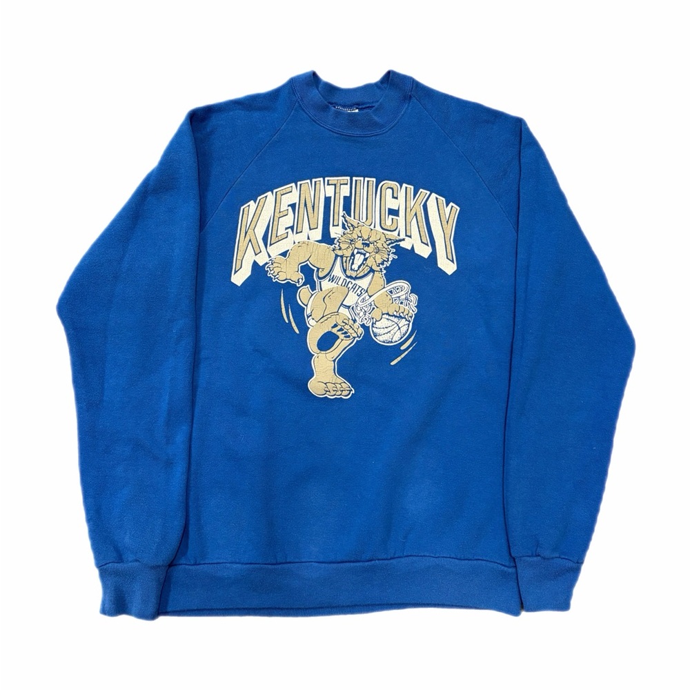 Vintage Kentucky Wildcats Sweater Mens XL Blue NCAA Basketball Swingster 90s